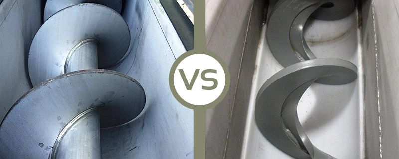 Shafted Screw Conveyors vs Shaftless Screw Conveyors