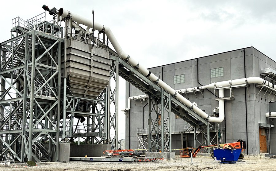 Bio-HOPPER live bottom hopper and screw conveyors, McKinney TX